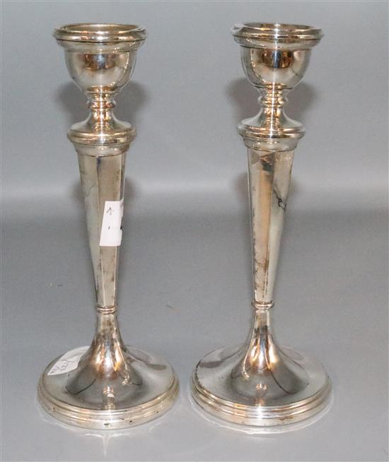 Pair silver candlesticks A/F(-)